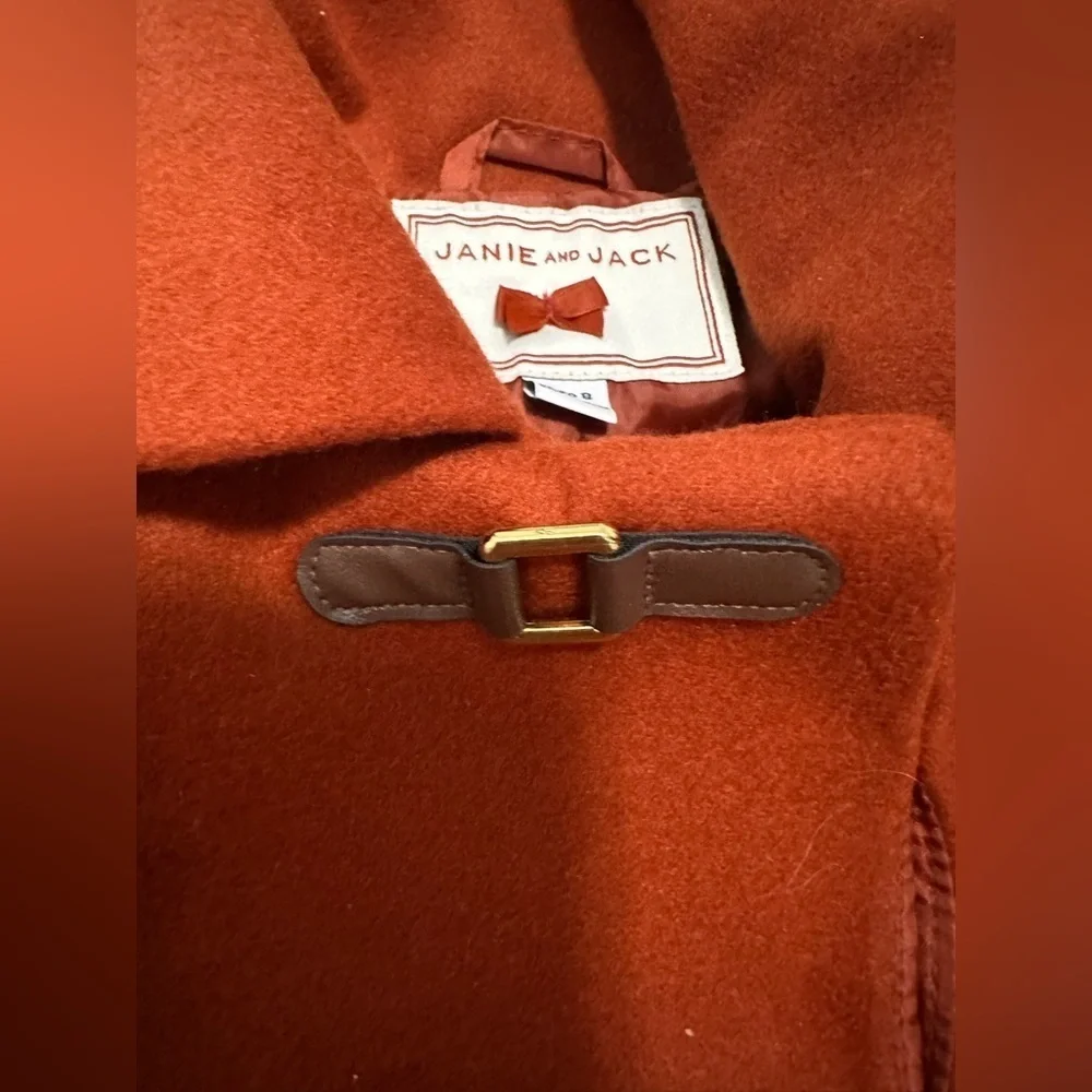 Janie & Jack Red Button-Up Jacket size 7-8 Kids Coat
